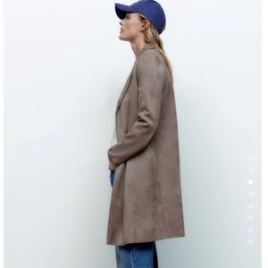 Zara women’s suede coat /jacket